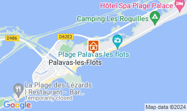 Kaart Palavas-les-Flots Appartement 83188