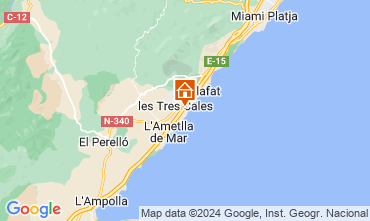 Kaart L'Ametlla de Mar Chalet 77819