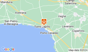 Kaart Porto Cesareo Villa 121631