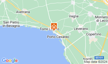 Kaart Porto Cesareo Appartement 123184