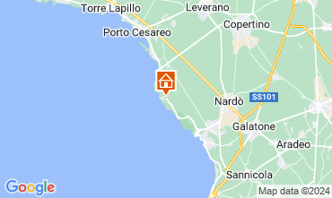 Kaart Porto Cesareo Villa 78087