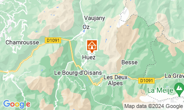 Kaart Alpe d'Huez Appartement 117471