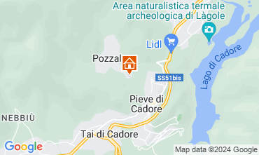 Kaart Cortina d'Ampezzo Appartement 105108