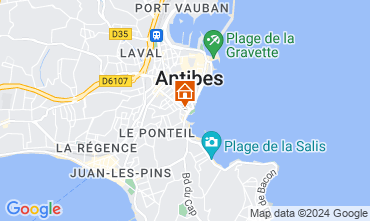 Kaart Antibes Studio 117749