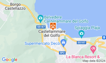 Kaart Castellammare del Golfo Appartement 77385