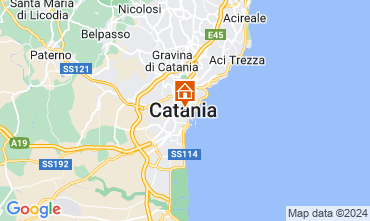 Kaart Catania Appartement 127998