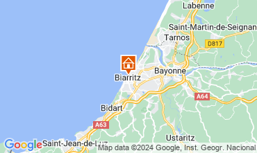 Kaart Biarritz Studio 93702