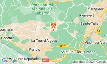 Kaart La Tour d'Aigues Villa 88824