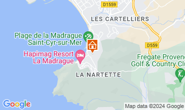 Kaart Saint Cyr sur Mer Appartement 127561