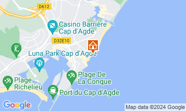 Kaart Cap d'Agde Appartement 105870