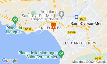 Kaart Saint Cyr sur Mer Appartement 128402