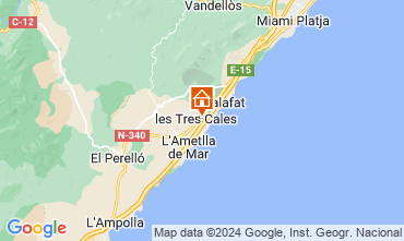Kaart L'Ametlla de Mar Villa 126872