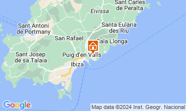 Kaart Ibiza (stadt) Villa 126508