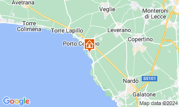 Kaart Porto Cesareo Villa 124461