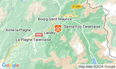 Kaart Les Arcs Chalet 136