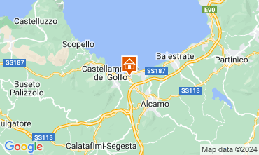 Kaart Castellammare del Golfo Villa 32448