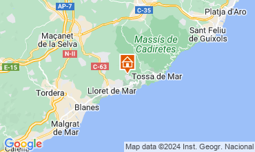 Kaart Lloret de Mar Huis 124714