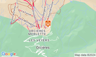 Kaart Orcires Merlette Appartement 121490
