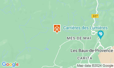 Kaart Les Baux de Provence Vakantiehuis 13098
