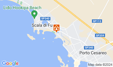 Kaart Porto Cesareo Appartement 97328