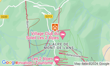 Kaart Les 2 Alpes Appartement 120571