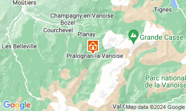 Kaart Pralognan la Vanoise Appartement 16983