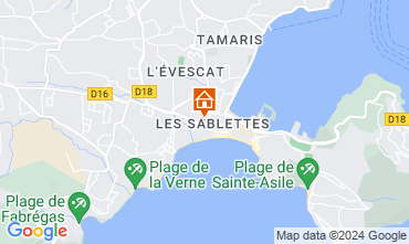 Kaart La Seyne sur Mer Vakantiehuis 117718