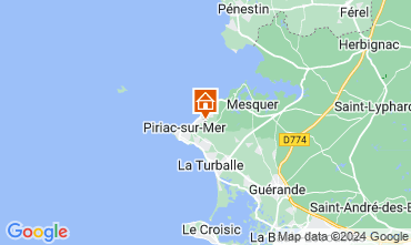 Kaart Piriac sur Mer Villa 128769