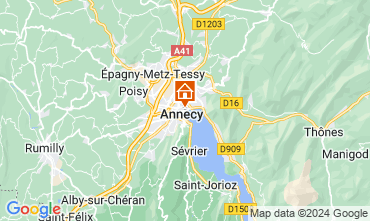 Kaart Annecy Appartement 106034