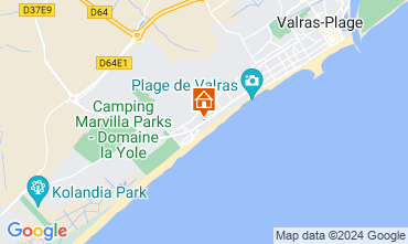 Kaart Valras-Plage (strand) Appartement 106263