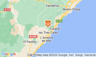 Kaart L'Ametlla de Mar Chalet 126893