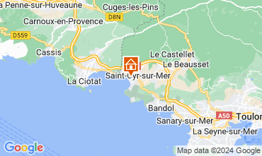 Kaart Saint Cyr sur Mer Appartement 54147