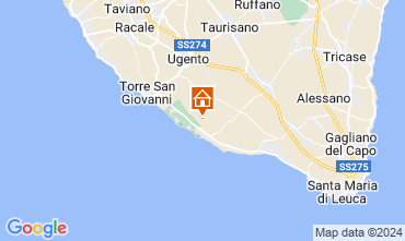Kaart Ugento - Torre San Giovanni Villa 128898