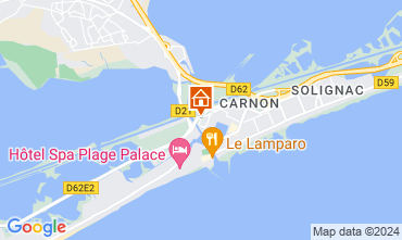 Kaart Carnon Plage (strand) Studio 57176