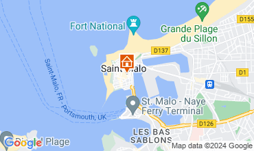 Kaart Saint Malo Appartement 128394