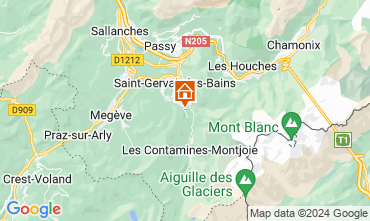 Kaart Saint Gervais Mont-Blanc Chalet 119487