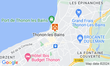 Kaart Thonon Les Bains Appartement 114583