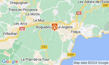 Kaart Roquebrune sur Argens Bed & breakfast 128017