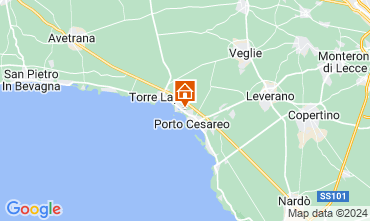 Kaart Porto Cesareo Appartement 81636