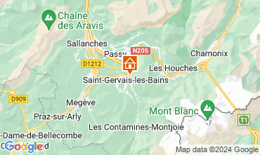Kaart Saint-Gervais-les-Bains Appartement 74408