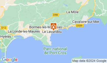 Kaart Le Lavandou Villa 122850