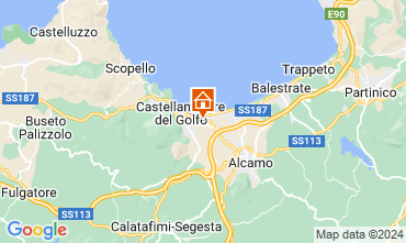 Kaart Castellammare del Golfo Villa 128845