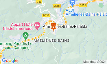 Kaart Amlie-Les-Bains Studio 74418
