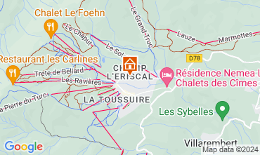 Kaart La Toussuire Appartement 120357