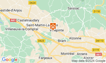 Kaart Carcassonne Vakantiehuis 126605