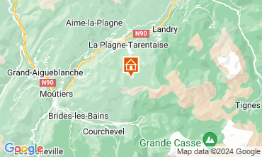 Kaart La Plagne Chalet 120544