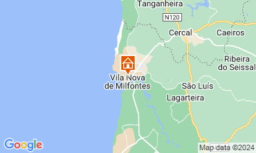 Kaart Vila nova de Milfontes Huis 126662