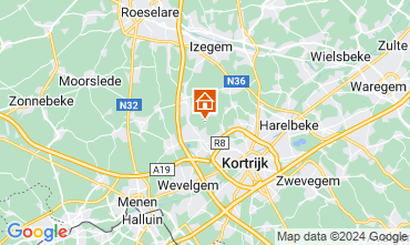 Kaart Kortrijk Vakantiehuis 78556