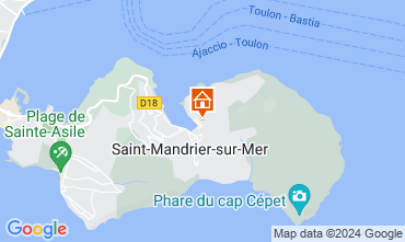 Kaart Saint Mandrier sur Mer Appartement 124877