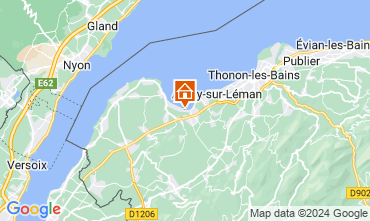 Kaart Thonon Les Bains Chalet 14972